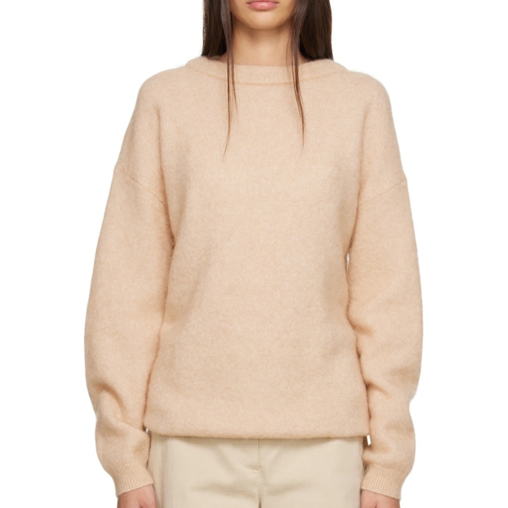 Nude Beige Wool/Mohair Blend Sweater by Acne Studios